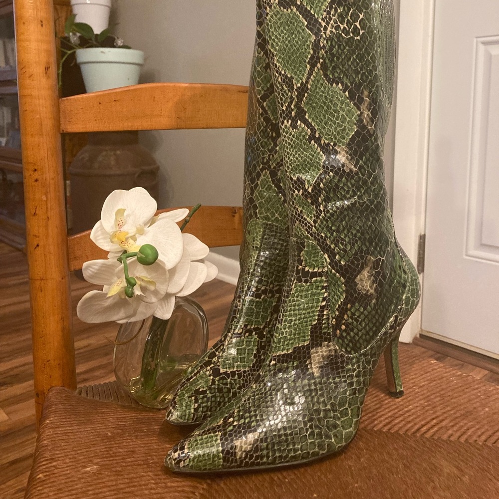 J Renee’ faux snakeskin boots
